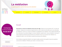 Tablet Screenshot of mediation.barreaudeliege.be